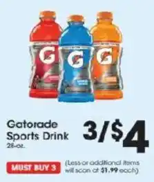 Price Rite Gatorade Sports Drink offer