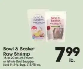 Price Rite Bowl & Basket Raw Shrimp offer