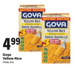 Big Y Goya yellow rice offer