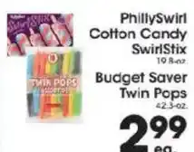 Price Rite PhillySwirl cotton candy swirlstix offer