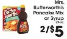 Price Rite Mrs. Butterworth's Pancake Mix or Syrup offer