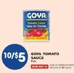 Price Rite Goya tomato sauce offer