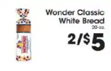 Price Rite Wonder Classic White Bread offer