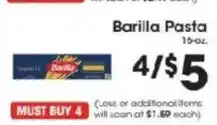 Price Rite Barilla Pasta offer