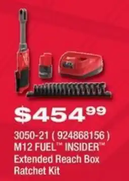 Fastenal M12 Fuel Insider Extended Reach Box Ratchet Kit offer