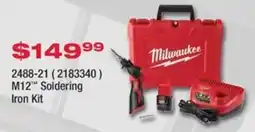 Fastenal Milwaukee M12 Soldering Iron Kit offer