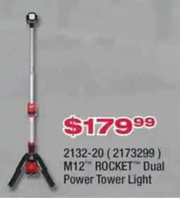 Fastenal M12 Rocket Dual Power Tower Light offer