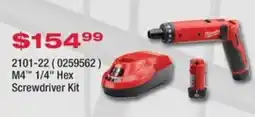 Fastenal M4™ 1/4" Hex Screwdriver Kit offer