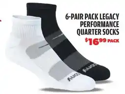Big 5 6-pair pack legacy performance quarter socks offer