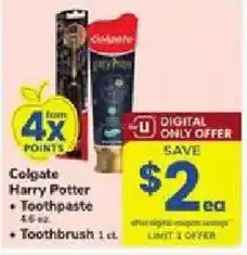 Colgate Harry Potter Toothpaste and Toothbrush