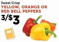 Norco Fresh Market Sweet Crisp Yellow, Orange Or Red Bell Peppers offer
