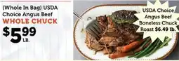 Norco Fresh Market Usda choice angus beef whole chuck offer