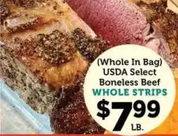 Norco Fresh Market Usda select boneless beef whole strips offer