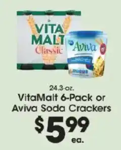 Price Rite VitaMalt Classic or Aviva Soda Crackers offer
