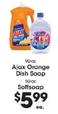 Price Rite Ajax Orange Dish Soap offer