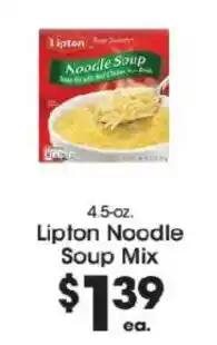 Price Rite Lipton Noodle Soup Mix offer