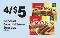 Price Rite Banquet Brown'n Serve Sausage offer