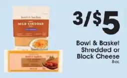Price Rite Bowl & Basket Shredded or Block Cheese offer