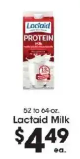 Price Rite Lactaid milk offer