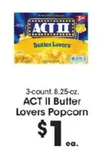 Price Rite Act II Butter Lovers Popcorn offer