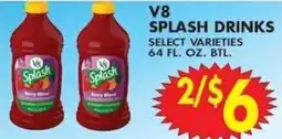 Met Foodmarkets V8 splash drinks offer
