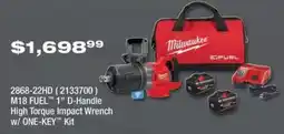 Fastenal Milwaukee M18 FUEL 1" D-Handle High Torque Impact Wrench offer