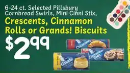 Norco Fresh Market Selected Pillsbury Cornbread Swirls, Mini Cinni Stix, Crescents, Cinnamon Rolls or Grands! Biscuits offer