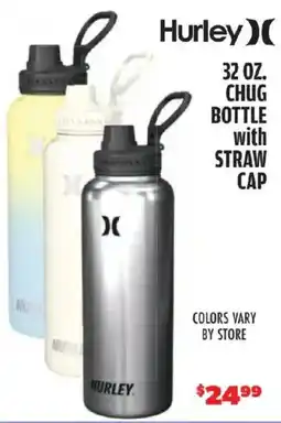 Big 5 Hurley chug bottle with straw cap offer