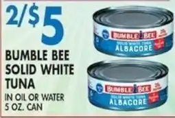 Met Foodmarkets Bumble Bee solid white tuna offer
