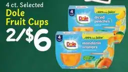 Norco Fresh Market Dole fruit cups offer