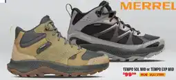 Big 5 Merrell tempo sol mid or tempo exp mid offer