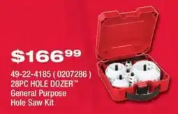 Fastenal 28pc Hole Dozer General Purpose Hole Saw Kit offer