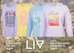 Big 5 Lia Outdoor Women's Suncatchers Graphic Hooded Sun Tees offer