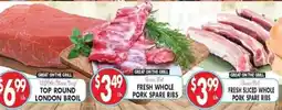 Met Foodmarkets Usda Choice Beef Top Round London Broil offer