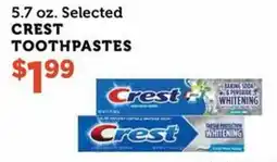 Norco Fresh Market Crest toothpastes offer