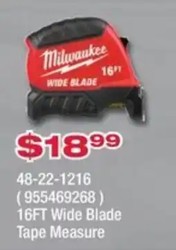 Fastenal Milwaukee 16ft Wide Blade Tape Measure offer
