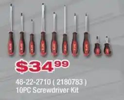 Fastenal 10pc Screwdriver Kit offer