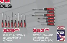 Fastenal 8pc Screwdriver Kit w/ Square offer