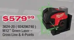 Fastenal Milwaukee M12 Green Laser offer