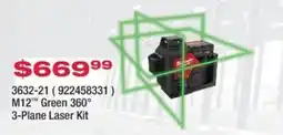 Fastenal M12 Green 360 3-Plane Laser Kit offer