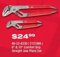 Fastenal Comfort Grip Straight Jaw Pliers Set offer