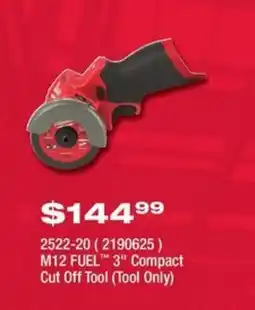 Fastenal M12 Fuel 3" Compact Cut Off Tool offer