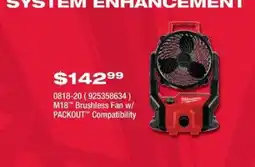 Fastenal M18 Brushless Fan offer