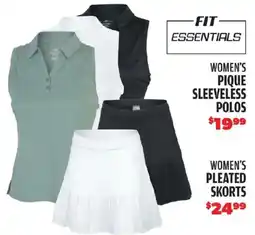 Big 5 Fit essentials women's pique sleeveless polos offer