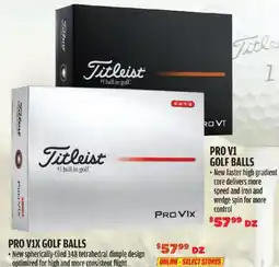 Big 5 Titleist pro v1x golf balls offer