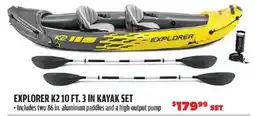 Big 5 Explorer K2 10 ft. 3 in kayak set offer