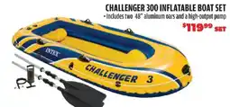 Big 5 Intex challenger 300 inflatable boat set offer