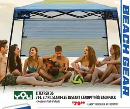Big 5 Yoli litetrek 36 7 ft. x 7 ft. slant-leg instant canopy with backpack offer