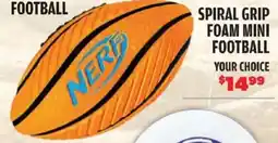 Big 5 Nerf spiral grip foam mini football offer