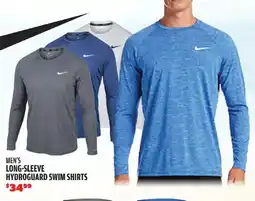 Big 5 Nike Men's Long-Sleeve Hydroguard Swim Shirts offer